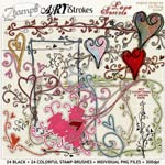 ARTiStrokes : Love Swirls StampSet ARTiStrokes : Love Swirls StampSet